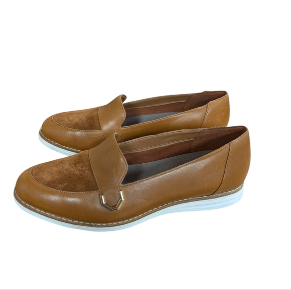 Cole Haan Brown Loafers with White Sole - Picture 1 of 13